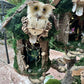 Woodland Owl Fairy House Fairy Garden Neighborhood Large Handmade Fairy House Fairy House With Lights Outdoor Owl Features Fairy House