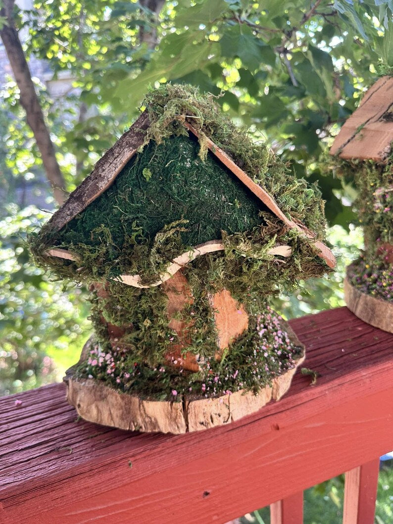 Single Fairy House Handmade Fairy Garden House Single Fairy House Decorated Inside & Out Fairy House Single Handmade Fairy Houses