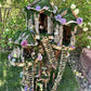 Huge Large Handmade Fairy House Fully Decorated Furnished And Lights(One Of A Kind) Wooden Fairy House Handmade Outdoor Fairy House Wooden