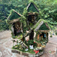 Lovely Fairy House Fairy Garden Neighborhood Large Fairy House Handmade Fairy House With Lights Outdoor Fairy House Wooden