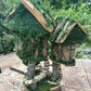 Woodland Owl Fairy House Fairy Garden Neighborhood Large Handmade Fairy House Fairy House With Lights Outdoor Owl Features Fairy House