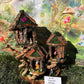 Large Fully Decorated Fairy Village With Lights And Furniture Dollhouse Large Fairy Houses Large Fairy House For Garden