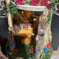 Fairy Doll House 4 plex One of a kind Fully Decorated with Lights
