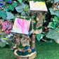 Miniature Fairy House Fully Decorated And Has Lights Fairy Accessories Night Light Handmade Fairy Houses Dollhouse Garden