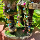 Handmade Fairy House Fully Decorated and Has Lights Fairy House, handmade fairy house, personalized gift, custom made