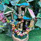 Miniature Fairy House Fully Decorated And Has Lights Fairy Accessories Night Light Handmade Fairy Houses Dollhouse Garden