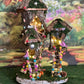 Handmade Fairy House Fully Decorated and Has Lights Fairy House, handmade fairy house, personalized gift, custom made