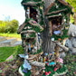 Handmade Fairy House Decorated Completely Inside and Out with Lights