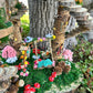 Handmade Fairy House Decorated Completely Inside and Out with Lights