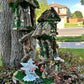 Handmade Fairy House Decorated Completely Inside and Out with Lights