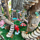 Handmade Fairy House Decorated Completely Inside and Out with Lights