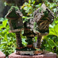 Handmade Fairy House Fully Decorated And Has Lights Bring Fairies To Live Here Fairy Cottage House