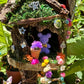 Handmade Fairy House Fully Decorated And Has Lights Bring Fairies To Live Here Fairy Cottage House