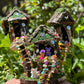 Handmade Fairy House Fully Decorated And Has Lights Bring Fairies To Live Here Fairy Cottage House