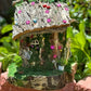 Handmade Fairy House Stump Just Amazing Fully Decorated And Has Lights Diy Fairy House