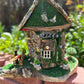 Fairy House Tree Stump Fully Decorated And Has Lights So Mystical Fairy Houses From Tree Stumps