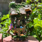 Fairy House Handmade Fully Decorated With Lights And Fairy Magic Pumpkin Fairy House Garden Fairy Houses