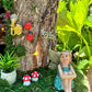 Handmade Fairy House Stump Just Amazing Fully Decorated And Has Lights Diy Fairy House